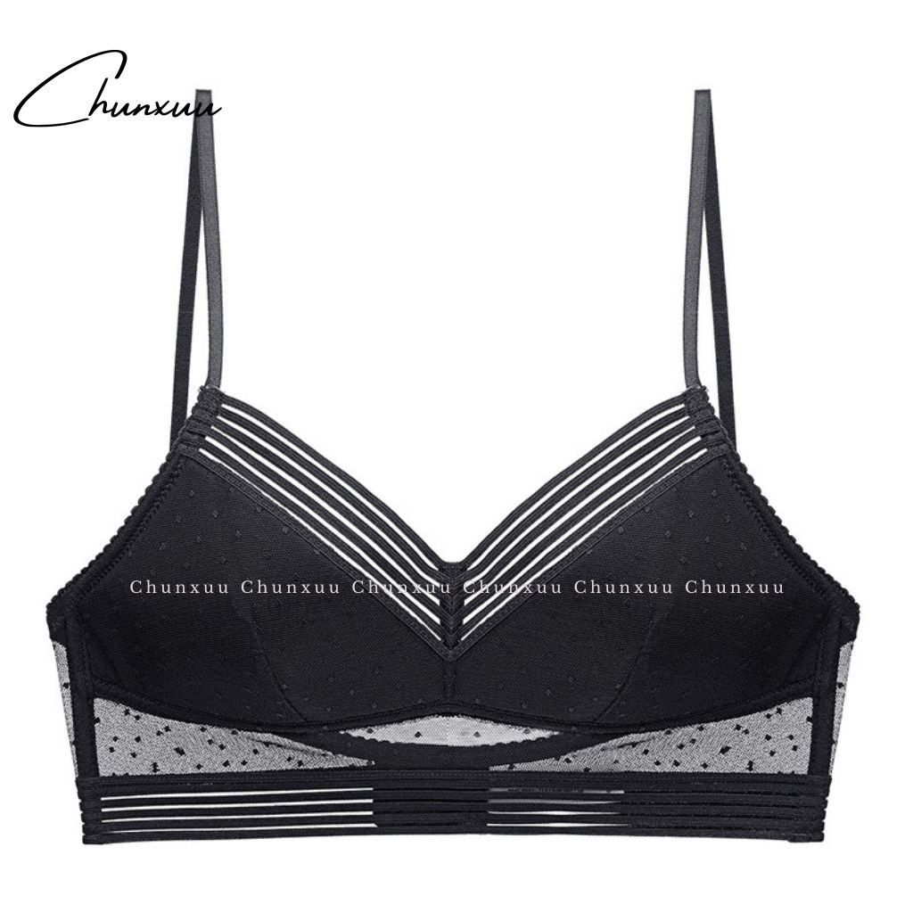 Áo bra nữ chữ U hở lưng CHUNXUU thiết kế mút mỏng không gọng phối ren quyến rũ - AV16