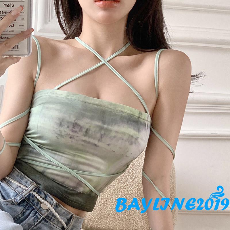 Áo Lửng Hai Dây Tuỳ Chỉnh Tạo Kiểu Quyến Rũ Dành Cho Nữ