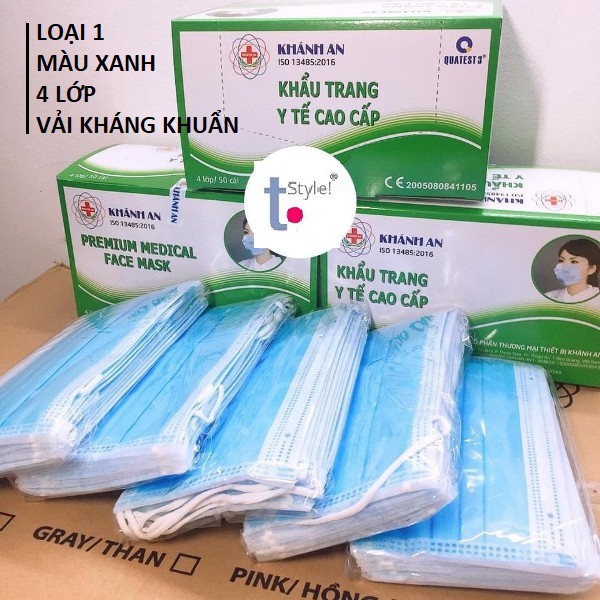 [Giá Sỉ] Hộp 50 cái khẩu trang y tế Khánh An 4 lớp kháng khuẩn | WebRaoVat - webraovat.net.vn