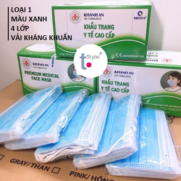 [Giá Sỉ] Hộp 50 cái khẩu trang y tế Khánh An 4 lớp kháng khuẩn | BigBuy360 - bigbuy360.vn