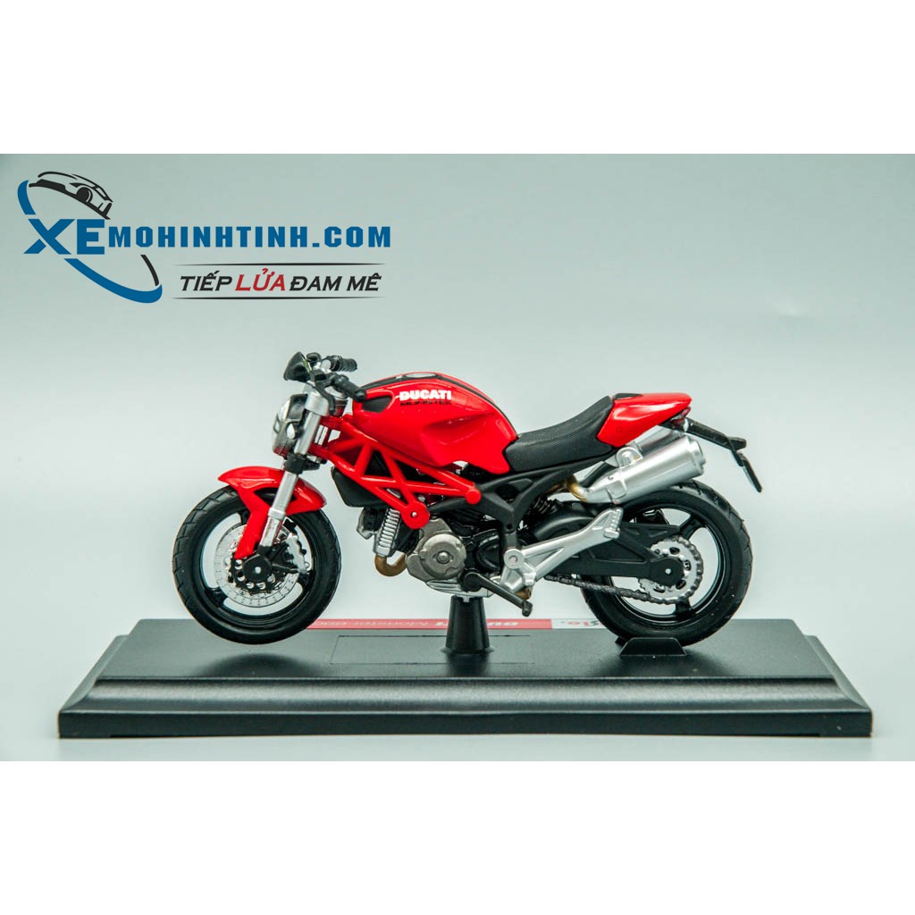 Xe Mô Hình Ducati Monster 696 1:18 Maisto (Đỏ)