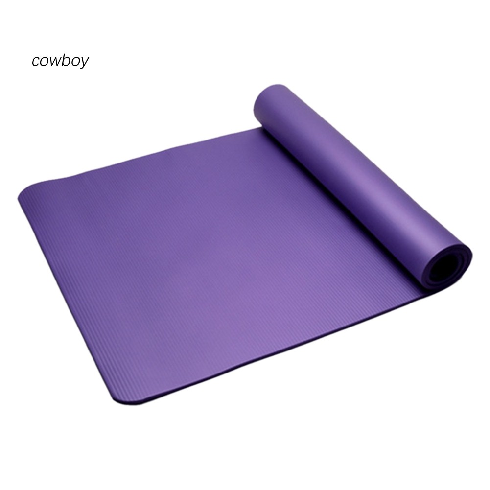 COW_10mm NBR Anti-slip Gym Home Fitness Exercise Yoga Pilates Mat Carpet Cushion
