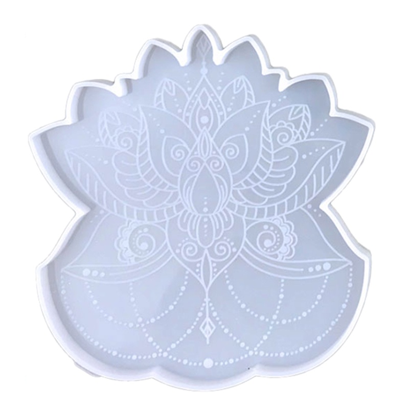 Sa Khuôn Silicon Làm Đế Lót Ly Hình Hoa Sen Độc Đáo