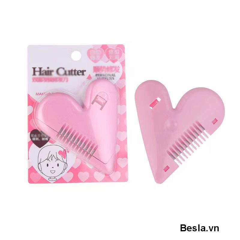Lược cắt tỉa lông mini hình trái tim nhỏ gọn tiện lợi