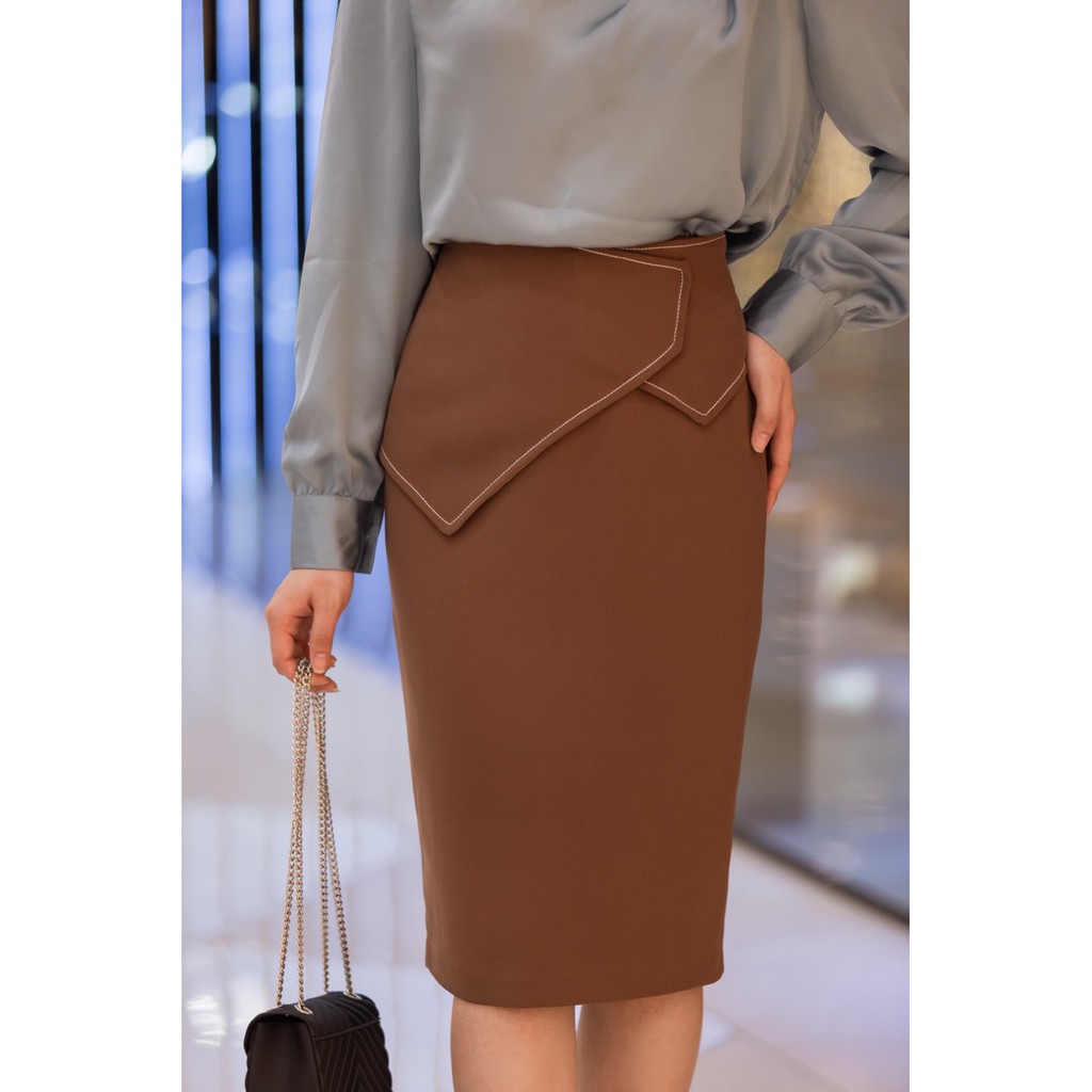 [FREESHIP EXTRA] Chân váy công sở vạt chéo bút chì - vạt chéo chỉ nổi 2 khuy sắt, hàng công sở cao cấp | BigBuy360 - bigbuy360.vn