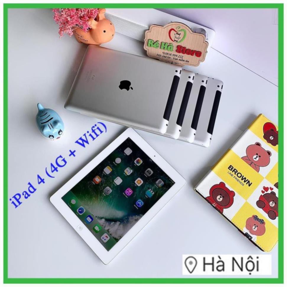 [ vankhoa ]Máy Tính Bảng iPad 4 - 64/ 32/ 16Gb (Wifi + 4G)- Zin Đẹp 99% - Pin Khoẻ - Màn Rentina sắc nétNK032 | BigBuy360 - bigbuy360.vn