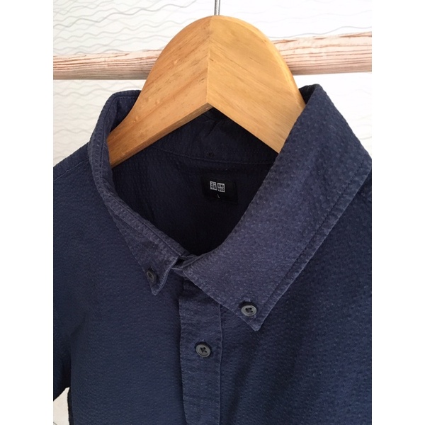 Sơmi nam ngắn tay xanh than size L