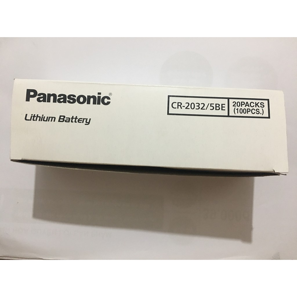 Pin CR2032 Panasonic 3V Lithium vỉ 5 viên