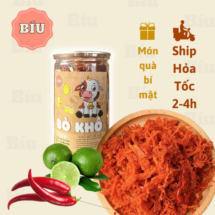 Khô Bò Xé Sợi 300g BíuShop đồ ăn vặt ngon ngon zai zai số 1 Hà Nội | BigBuy360 - bigbuy360.vn