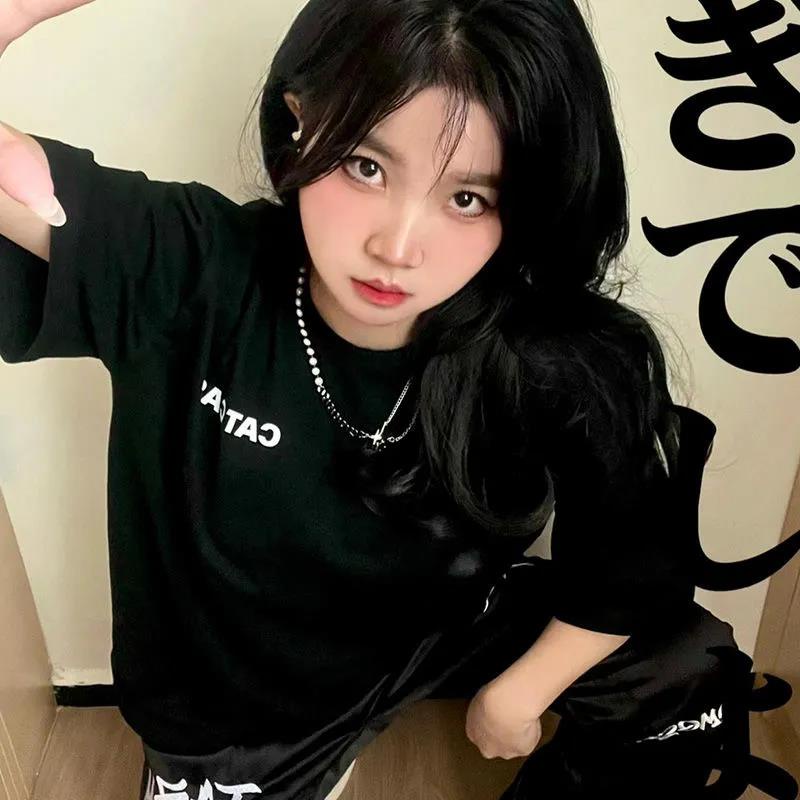 NRVP Áo Thun 100% Cotton Dáng Rộng Thời Trang Hàn Quốc Cho Nữ