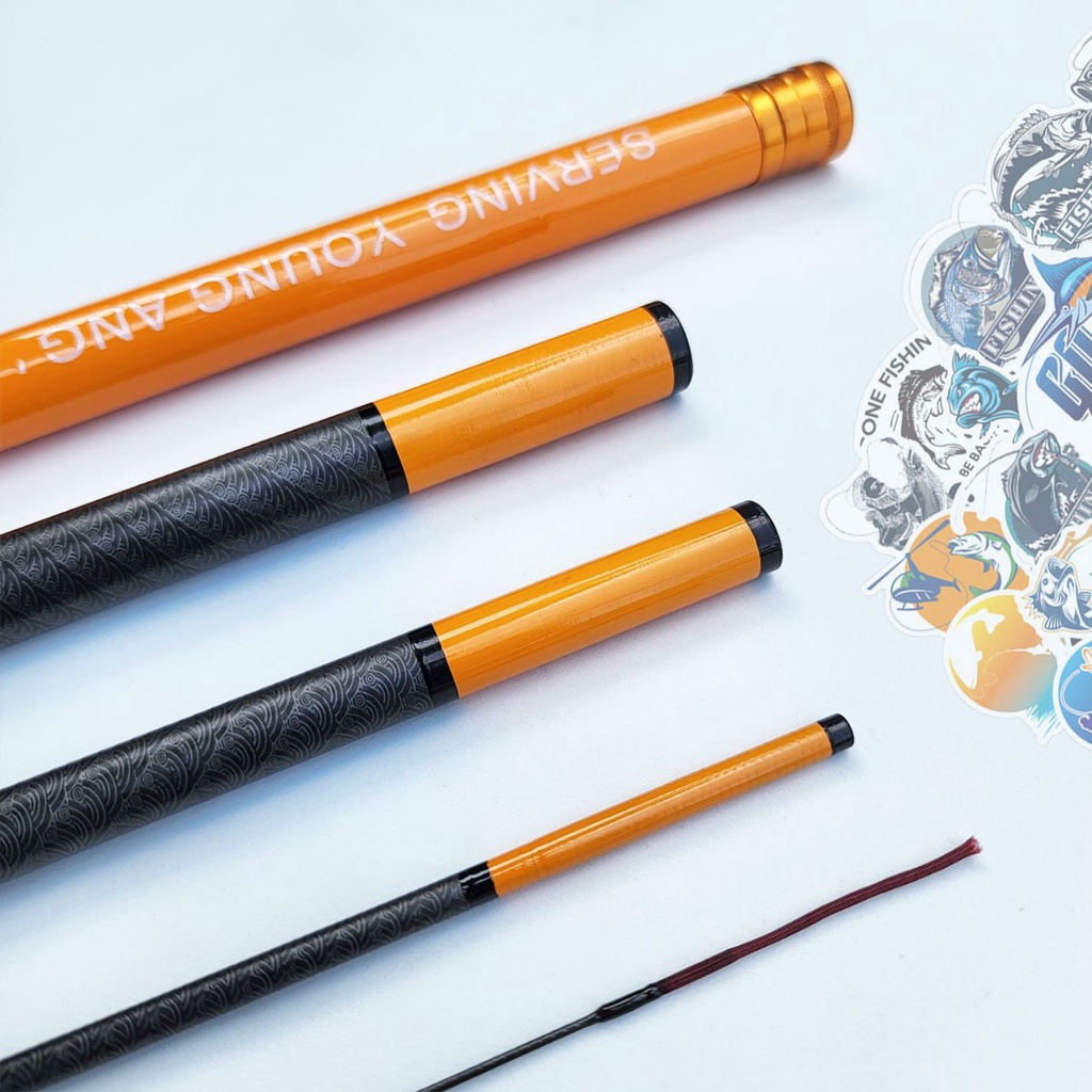 Cần câu đài Thanh xuân phong nhã 6H tặng kèm 1 ngọn phụ - Tông màu Cam trẻ trung