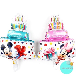 Bóng bánh kem mẫu chuột mickey bé trai bé gái trang trí sinh Nhật