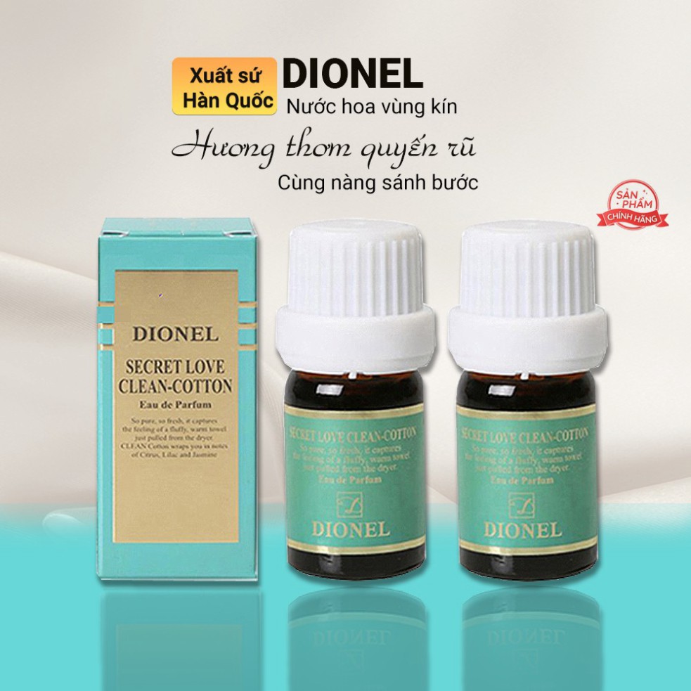 [Chuẩn Hàn] Nước Hoa Vùng Kín Nhập Khẩu Tại Hàn Dionel Secret Love 5ml Màu Xanh- Cân Bằng Độ pH Khử Khuẩn