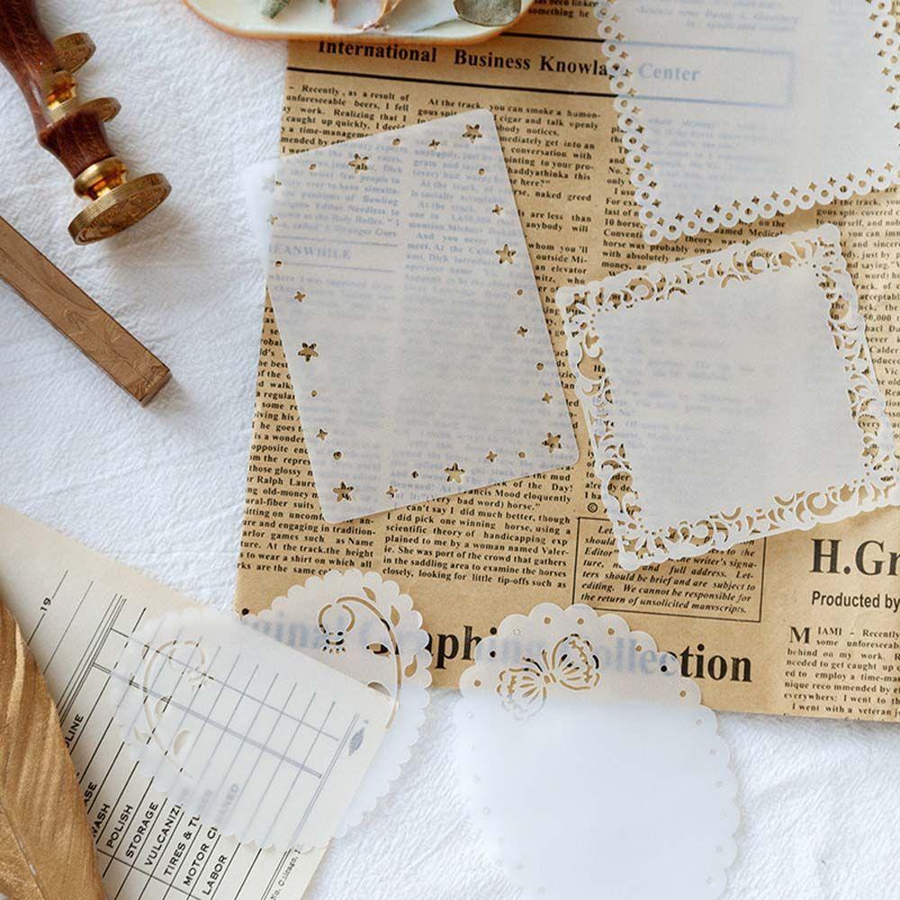 Sổ Tay Ghi Chú Trong Suốt Chống Nước Phong Cách Retro Note