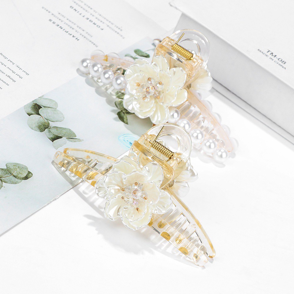 Kẹp Tóc Càng Cua Hình Hoa Chống Trượt Thời Trang Cho Nữ Mihan1