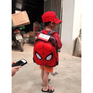 Set Balo nhện 3D và mũ nhện cho bé cỡ lớn
