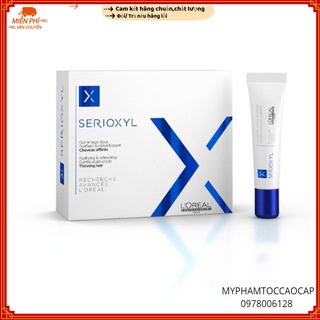 (L'oreal_SPAIN) Dưỡng Chất Giúp Tẩy Tế Bào Chết Da Đầu L'oreal Serioxyl Glycolic Acid Scalp Cleansing Treatment 10x15m