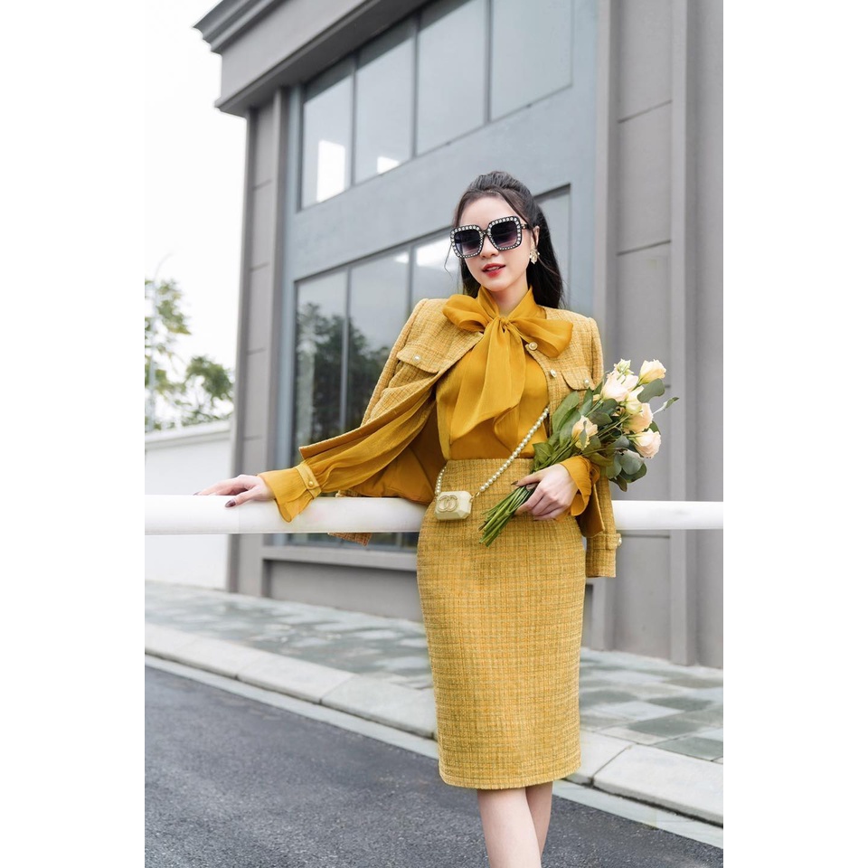 Áo lụa cổ nơ | BigBuy360 - bigbuy360.vn