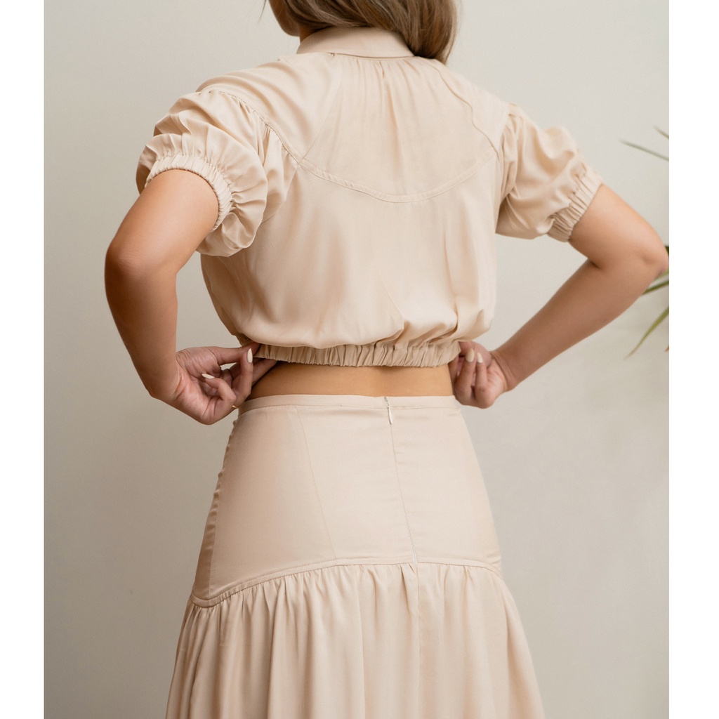 Des Fleurs - Chân váy xẻ tà Jenny Maxi Split Skirt