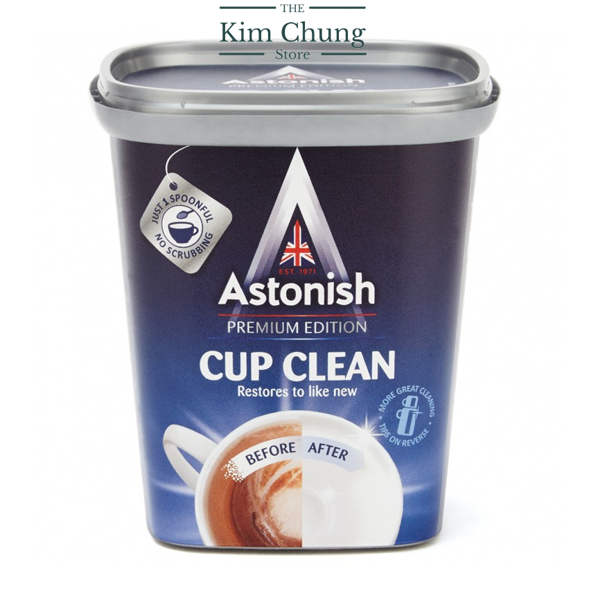 Bột tẩy rửa đa năng Astonish 350g Anh Quốc C9630 giúp tẩy cặn trà cà phê, lồng giặt, thông tắc, làm mới đồ trang sức