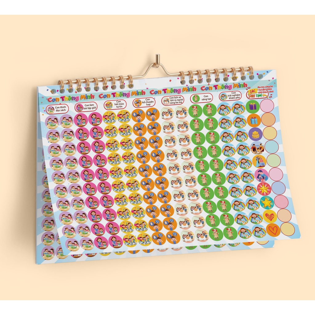 Nhật Ký Chăm Ngoan - Kèm 640 STICKER Khen Thưởng để dán vào lịch