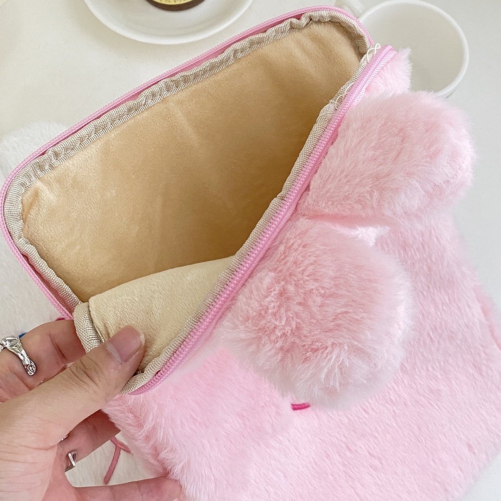 Túi Lông Nhung Đựng Máy Tính Bảng  11 inch 10.5 inch Hình Thỏ Hoạt Hình Cho Nữ
