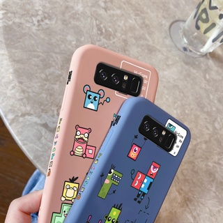 Case For Samsung galaxy Note 10 Note 10 LITE Note 10 PLUS Note 20 ULTRA Note 8 Note 9 New Edge Phone Case Monster Tetris Silicon Case Cases Hollow Silicon Cases Square Edge Protective Case For Camera