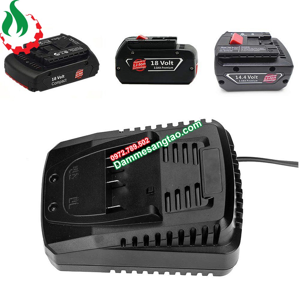 Sạc pin Bosch 14V-18V Li-ion 3.7V nhận mạch zin
