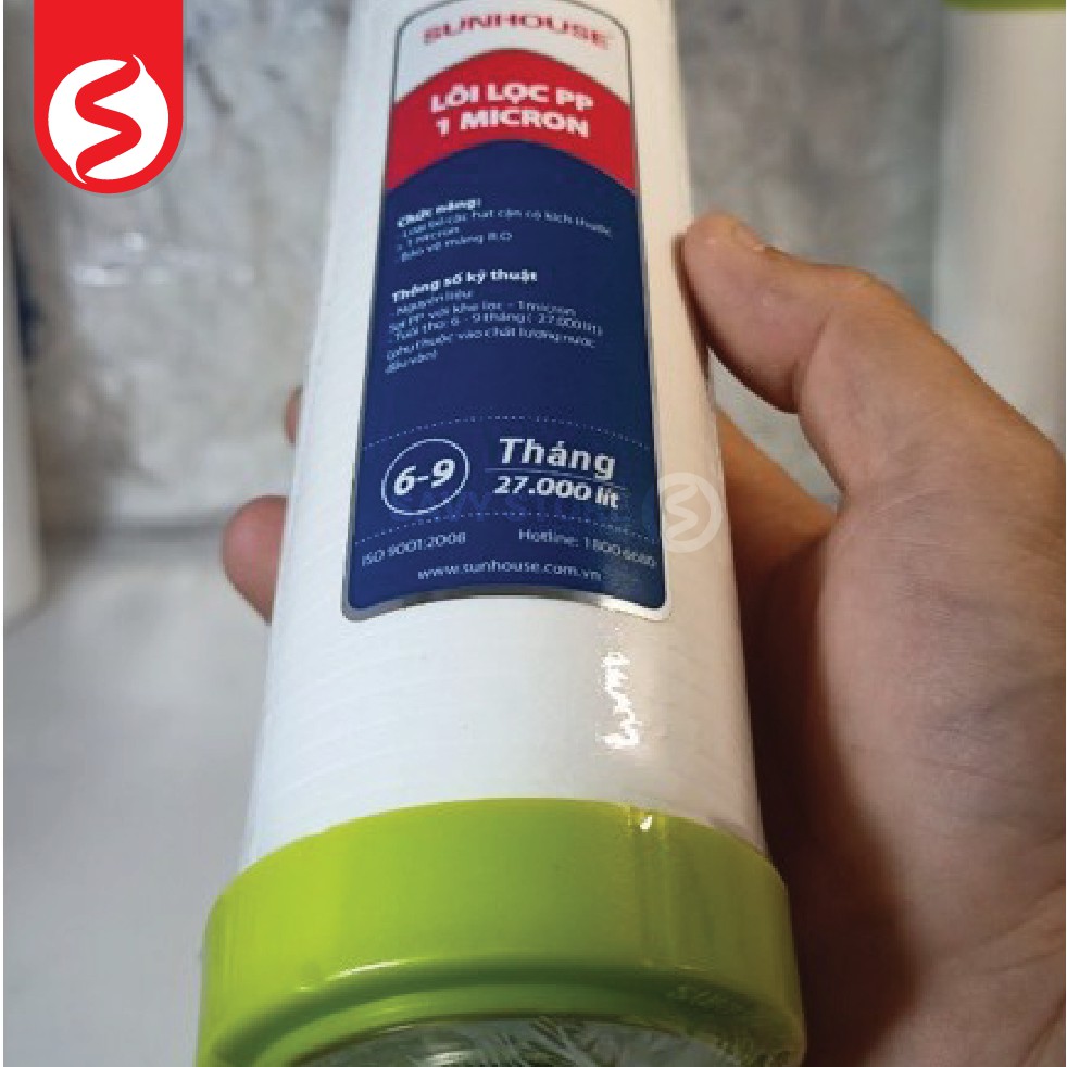 Bộ 3 lõi lọc nước số 1,2,3 Sunhouse SHRLL1;SHRLL2; SHRLL3 [ Chính hãng]