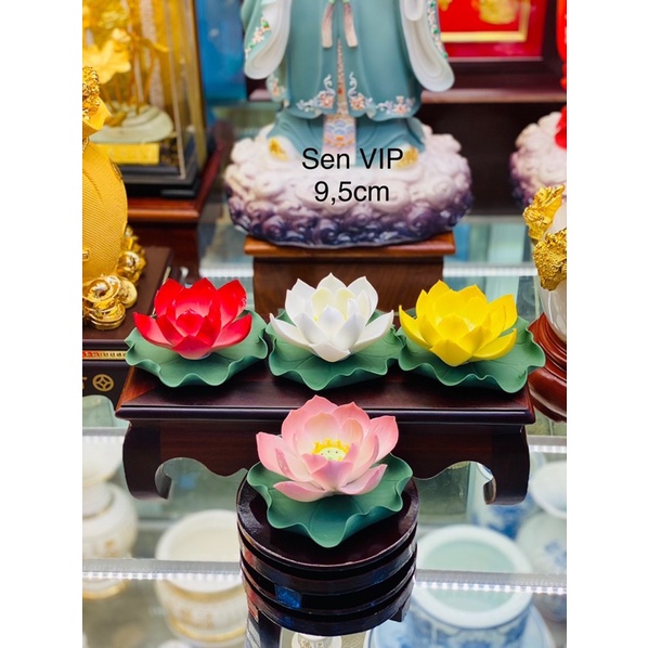Hoa Sen Sứ Thả Bát Hoa Sen Sứ Đốt Trầm Thả Bát Hoa Sứ Phong Thuỷ Cao Cấp 5 Mẫu Đủ Size VIP