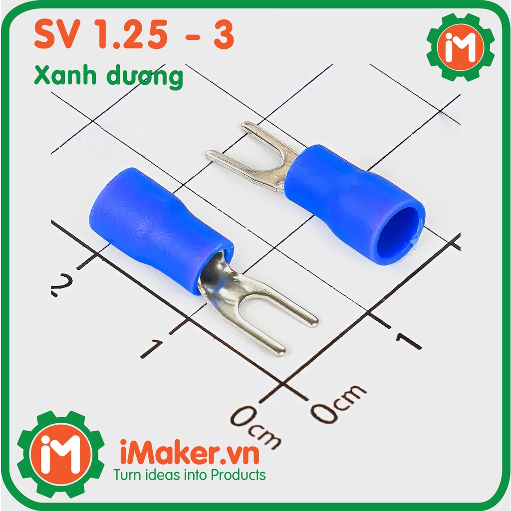 Đầu cos chữ y  - Đầu cos 1.25-3 nhiều màu sắc - Đỏ Vàng Xanh Đen