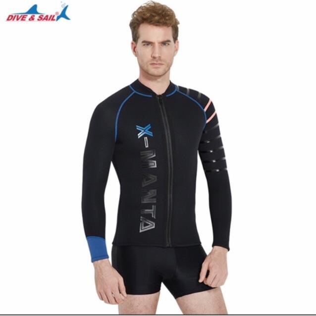 Áo bơi dài tay giữ nhiệt cho nam 45-80kg, đồ lặn nam, quần lặn nam Đẹp
