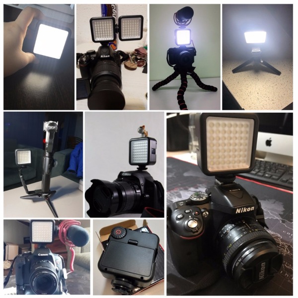 Đèn LED chiếu sáng hỗ trợ chụp ảnh quay phim điều khiển từ xa
