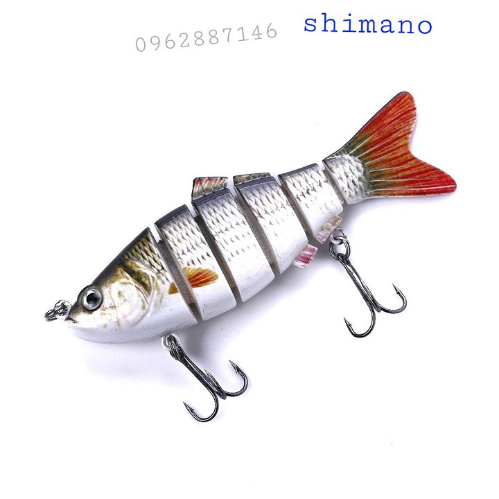 Mồi câu cá giả shimano 6 đoạn siêu nhậy