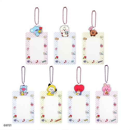 LINE FRIENDS BT21 MÓC KHÓA TÚI ĐỰNG ẢNH THẺ