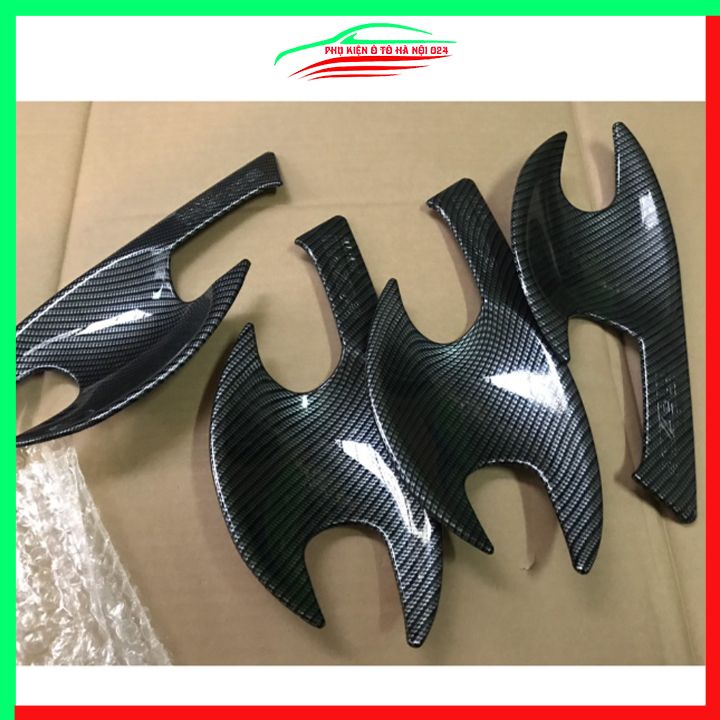 Ốp tay hõm vân cacbon Mazda 3 2015-2019 sáng bóng chống trầy bảo vệ cửa xe ô tô