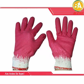 Găng tay sợi phủ cao su phủ lòng bàn tay _20 đôi