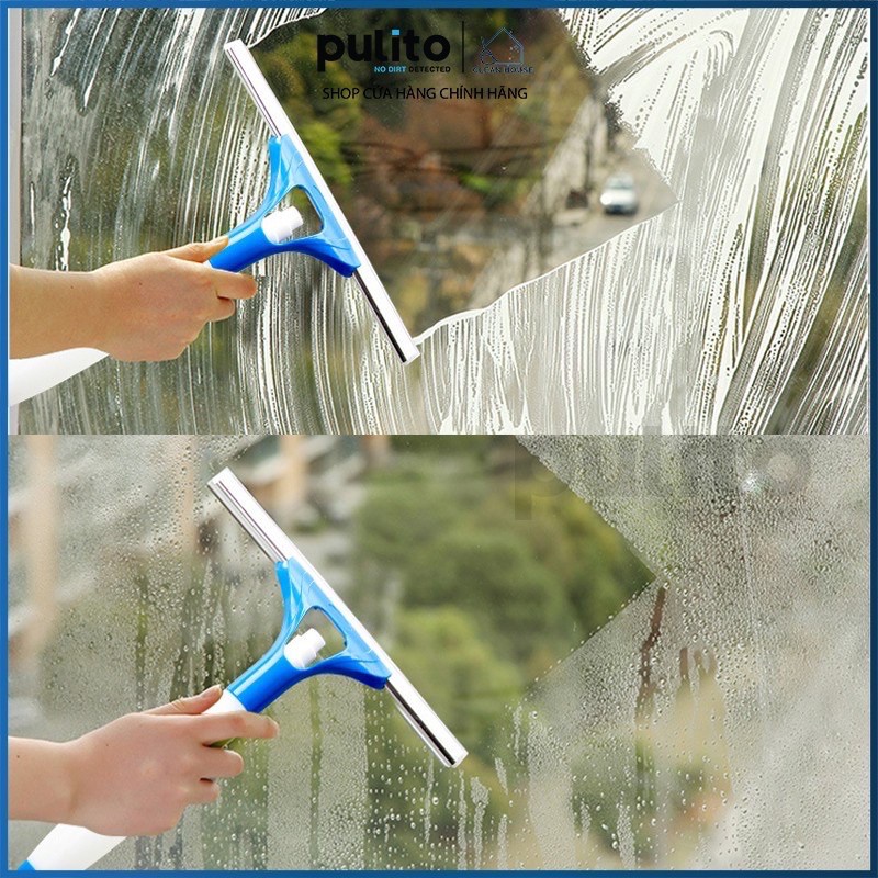Cây Gạt Kính Cầm Tay Kèm Bình Xịt Tiện Dụng