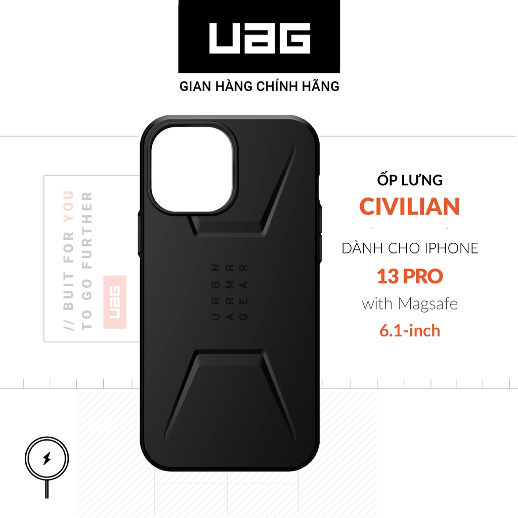 Ốp lưng UAG Civilian w Magsafe cho iPhone 13 Pro [6.1 inch]