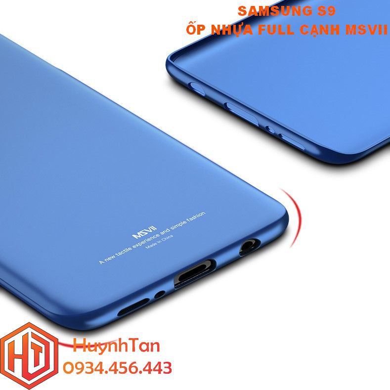 Ốp lưng Samsung S9 nhựa cứng full cạnh chính hãng MSVII