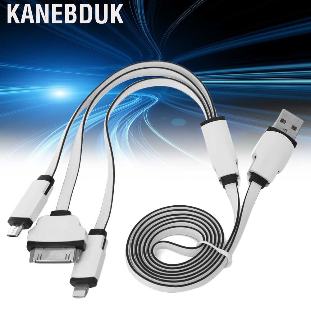 Bộ 2 Dây Cáp Sạc Kanebduk 3 Trong 1 Dài 1m Cho Ios Giao Diện / Iphone4s / Microusb