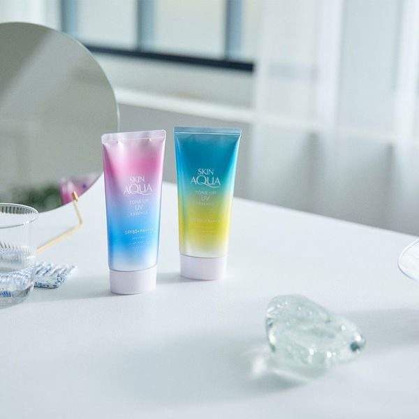 Kem chống nắng Skin Aqua Tone Up UV SPF50+ Nội Địa Nhật lọ 80g kiểm soát dầu và dưỡng trắng