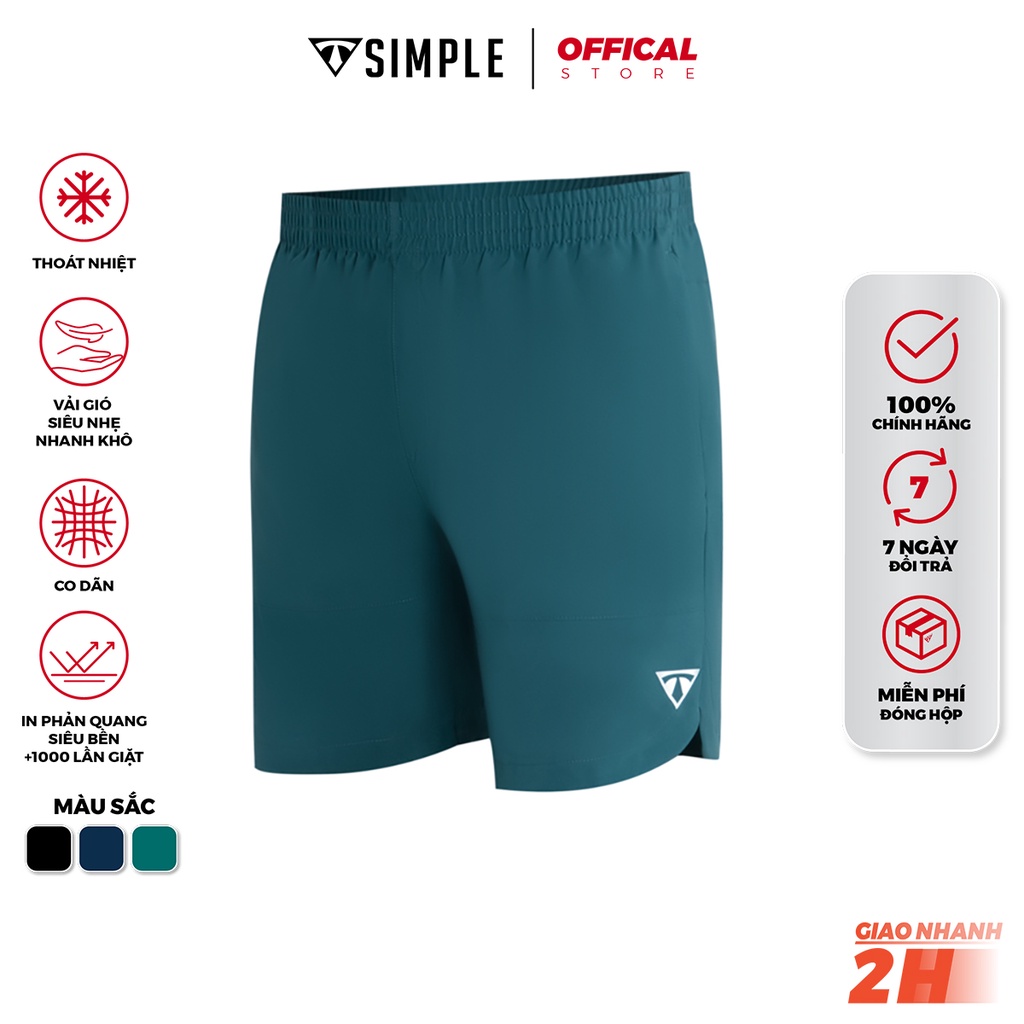 Quần Đùi Thể Thao Nam TSIMPLE V4 Short tập gym vải gió thoáng mát co giãn thoải mái vận động QGDP4