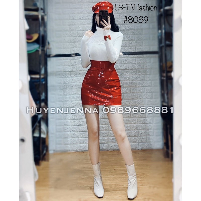 CHÂN VÁY DA BÓNG CẠP CAO MS14201