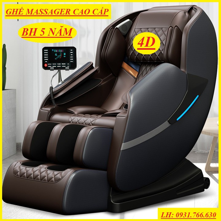 Ghế massage trị liệu toàn thân,Ghế mát xa toàn thân 4D di động điều khiển bằng màn hình cảm ứng