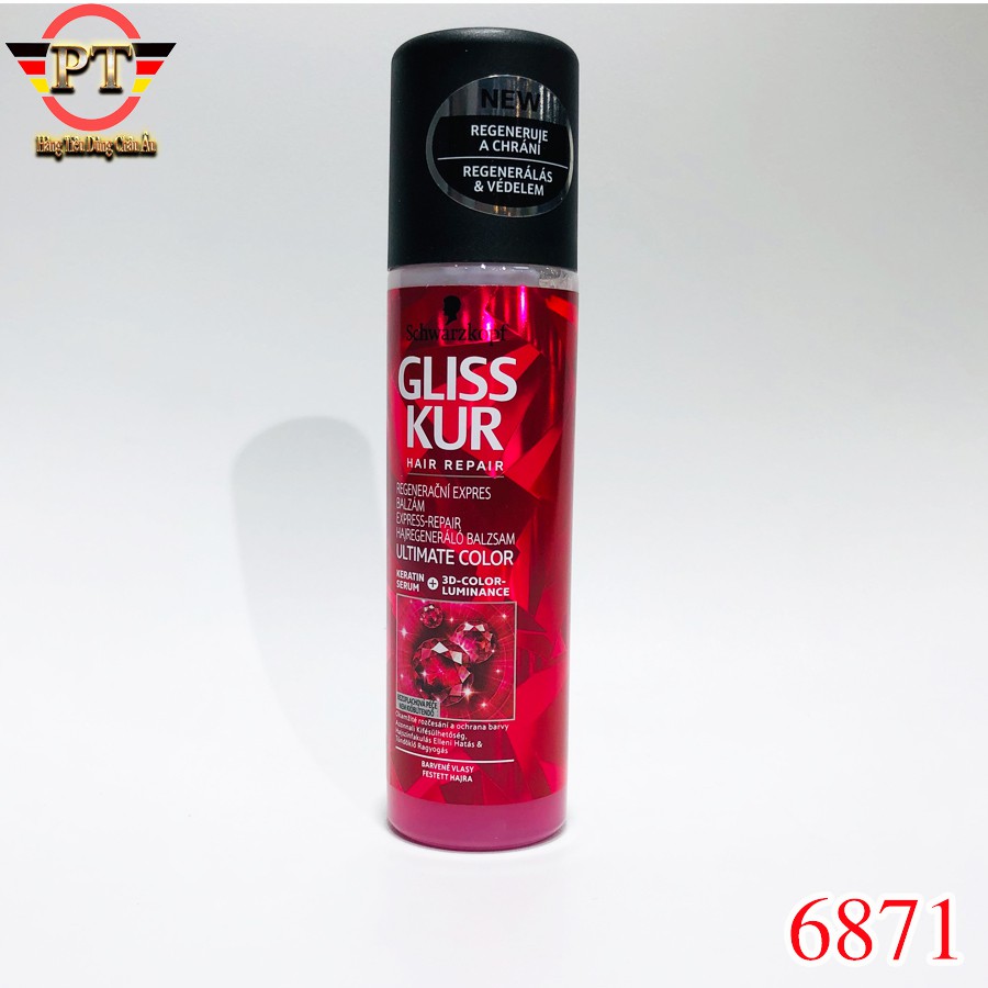 Xịt dưỡng tóc Gliss Kur Hair [200ml] - nhập khẩu Đức