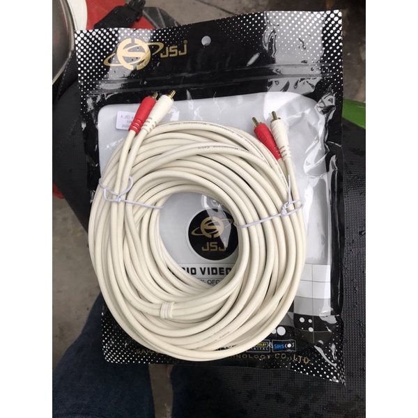 Dây 4 đầu bông sen , dây 4 đầu av,dài 15m