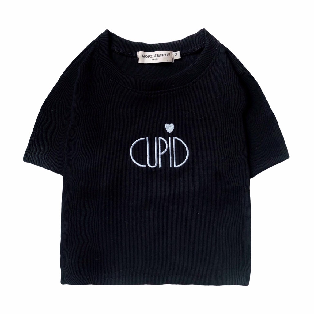 Áo Croptop Nữ Tay Ngắn Form Ôm CUPID Phông Cách Hàn Quốc - Tuni Store