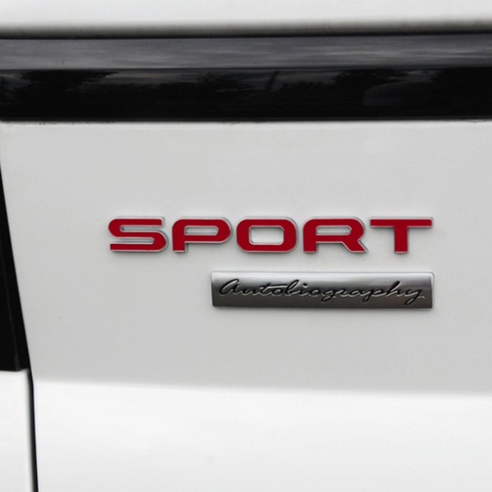 [GIÁ SỐC - HÀNG CHÍNH HÃNG] Decal Tem Dán 3D Ô Tô SPORT - 2 màu: Bạc và Đỏ (HÀNG LOẠI 1)