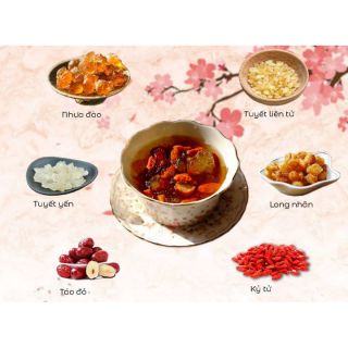 Gói nguyên liệu Chè Dưỡng Nhan tiện lợi, dễ nấu